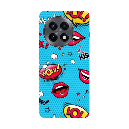 Oneplus 13 5G Sticker Lol desing Transparent Silicone TPU Θήκη